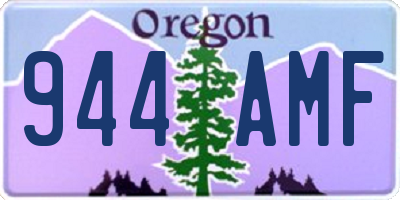 OR license plate 944AMF