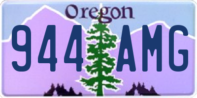 OR license plate 944AMG
