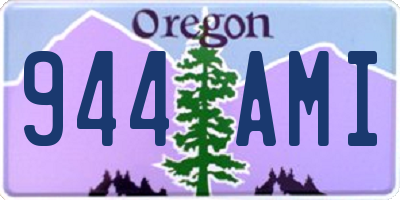 OR license plate 944AMI