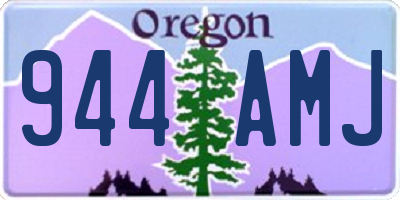 OR license plate 944AMJ