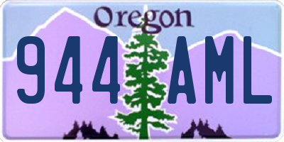 OR license plate 944AML