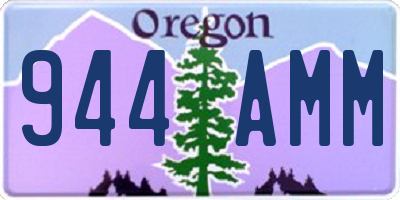 OR license plate 944AMM