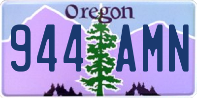 OR license plate 944AMN
