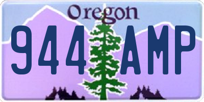 OR license plate 944AMP