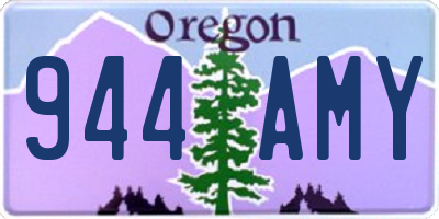 OR license plate 944AMY