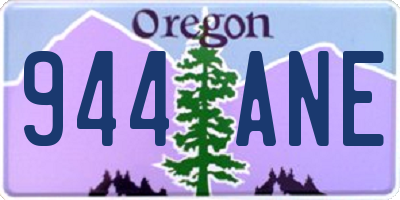 OR license plate 944ANE
