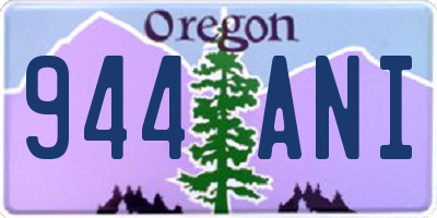 OR license plate 944ANI
