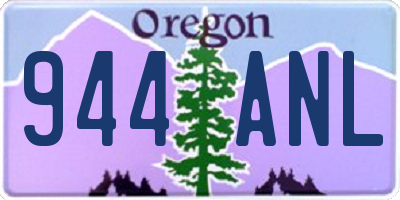 OR license plate 944ANL