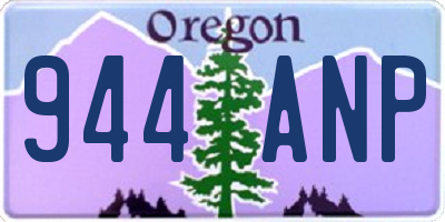 OR license plate 944ANP