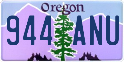 OR license plate 944ANU