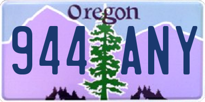 OR license plate 944ANY