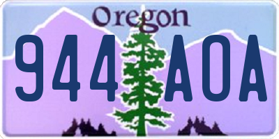 OR license plate 944AOA