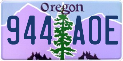 OR license plate 944AOE