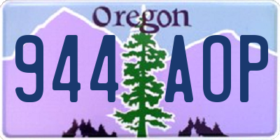 OR license plate 944AOP