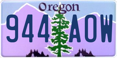 OR license plate 944AOW