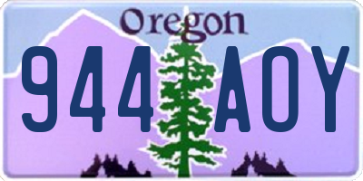 OR license plate 944AOY