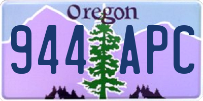 OR license plate 944APC