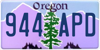 OR license plate 944APD