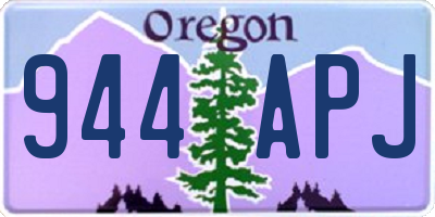 OR license plate 944APJ
