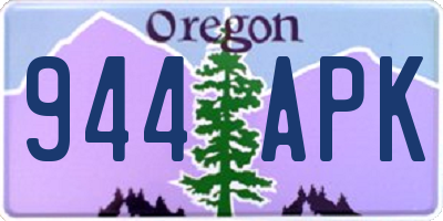 OR license plate 944APK