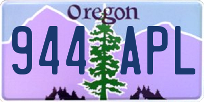 OR license plate 944APL