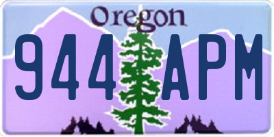 OR license plate 944APM