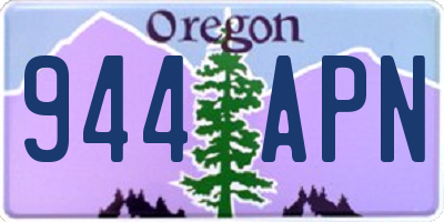 OR license plate 944APN