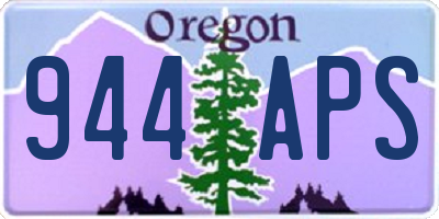 OR license plate 944APS