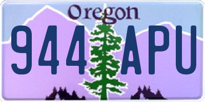 OR license plate 944APU