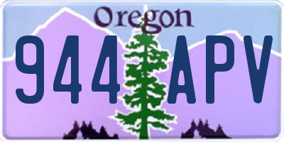 OR license plate 944APV