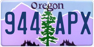 OR license plate 944APX