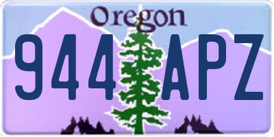 OR license plate 944APZ
