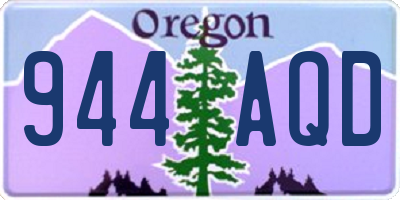 OR license plate 944AQD