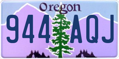 OR license plate 944AQJ