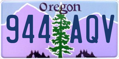 OR license plate 944AQV