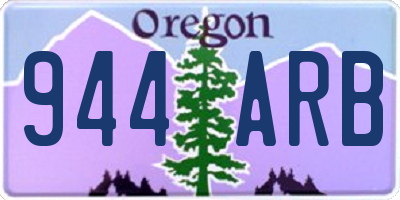 OR license plate 944ARB