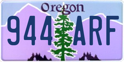 OR license plate 944ARF