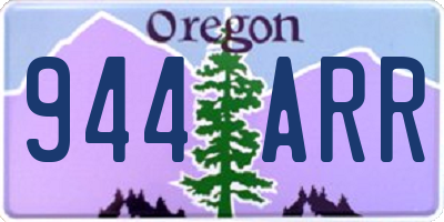 OR license plate 944ARR