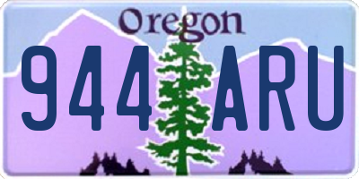 OR license plate 944ARU