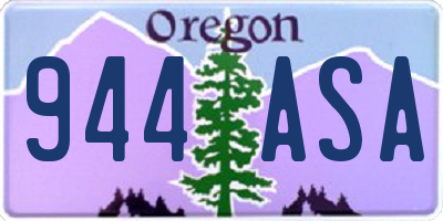 OR license plate 944ASA