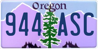 OR license plate 944ASC