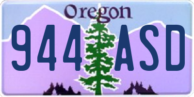 OR license plate 944ASD