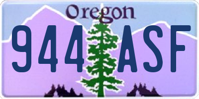 OR license plate 944ASF