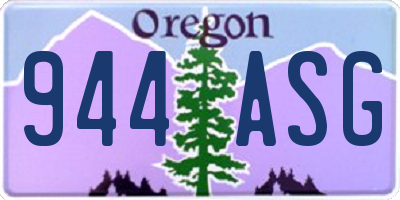 OR license plate 944ASG