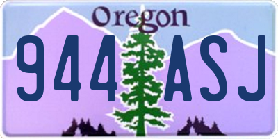 OR license plate 944ASJ
