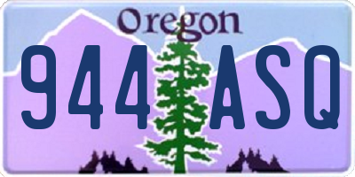 OR license plate 944ASQ