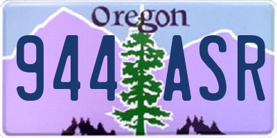 OR license plate 944ASR