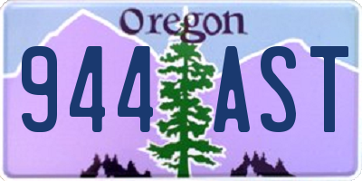 OR license plate 944AST