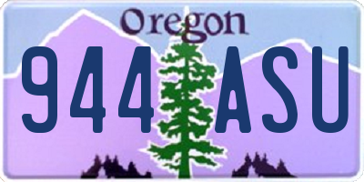 OR license plate 944ASU