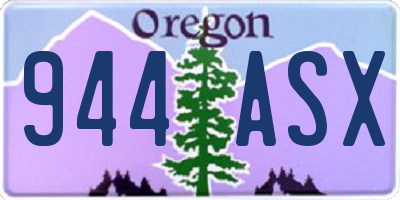 OR license plate 944ASX